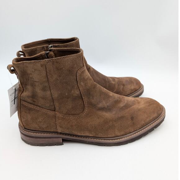 Johnston & Murphy Barret Boots Men's Brown Waxed Suede Size US13M EU46 - Picture 4 of 12